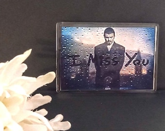 Imán de metacrilato de George Michael, XL, regalo para fans