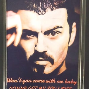 Magnete da frigo George Michael, extra large, regali George Michael, regali di compleanno George Michael, decorazioni George Michael