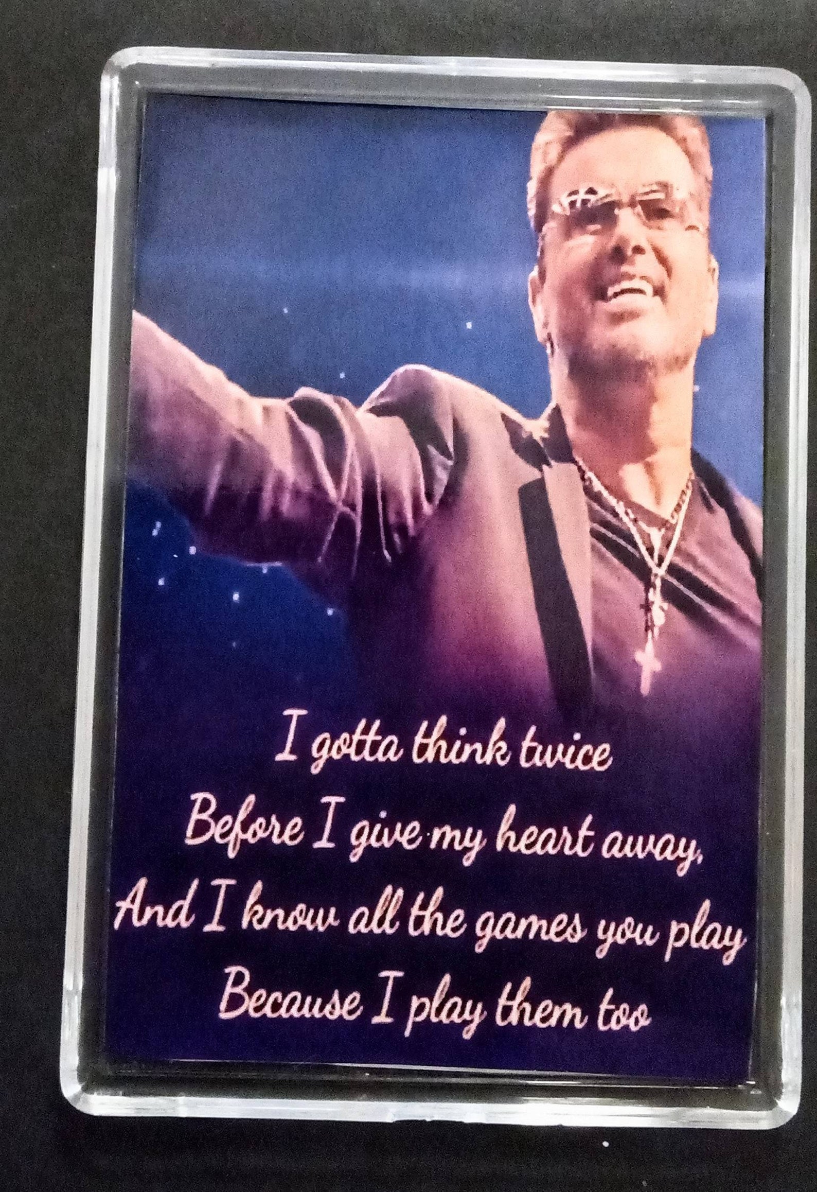 George Michael Extras George Michael Extra Large Magnet, FAITH Lyrics, George Michael Gifts ...