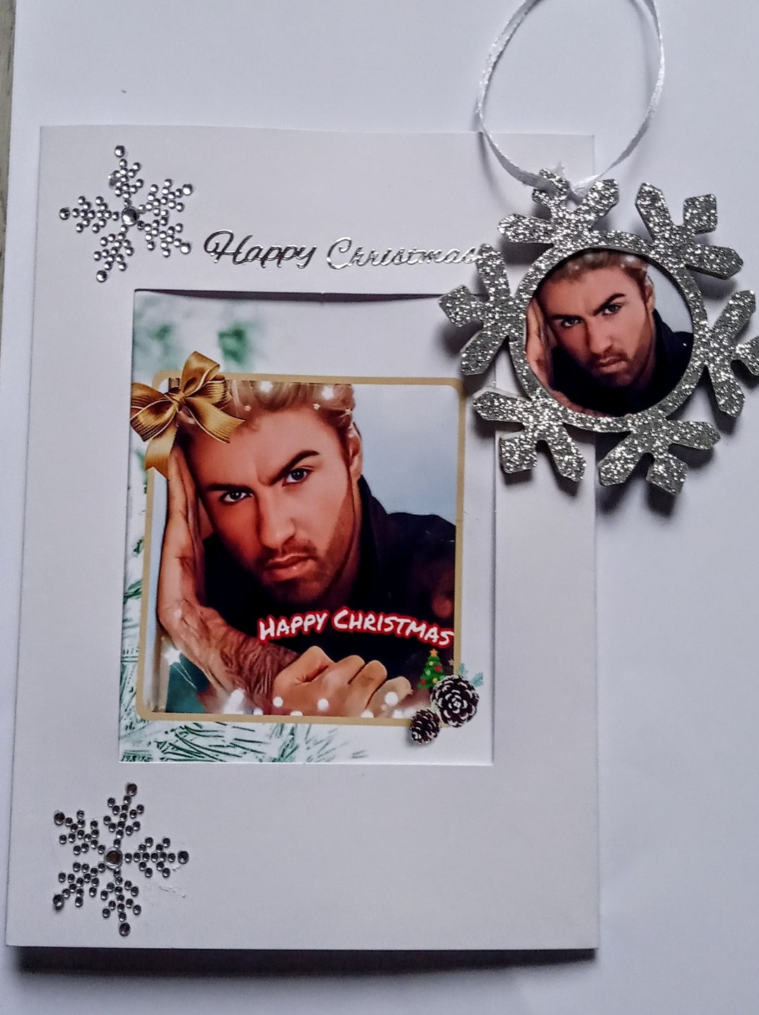 Michael Handmade Christmas Card With Hanging Picture. Etsy
