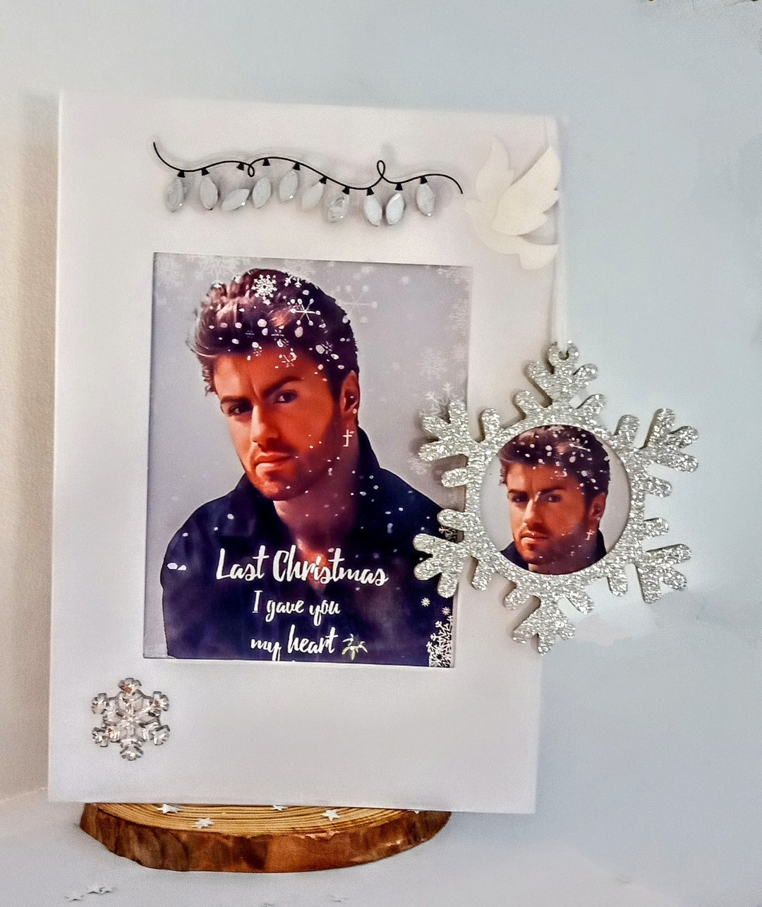 Michael Christmas Card Handmade With Hanging Picture Etsy UK