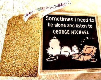 George Michael Coaster, Drinks Coaster, George Michael Merchandise, George Michael Gifts, George Michael Decor, Birthday Gift, Mothers Day