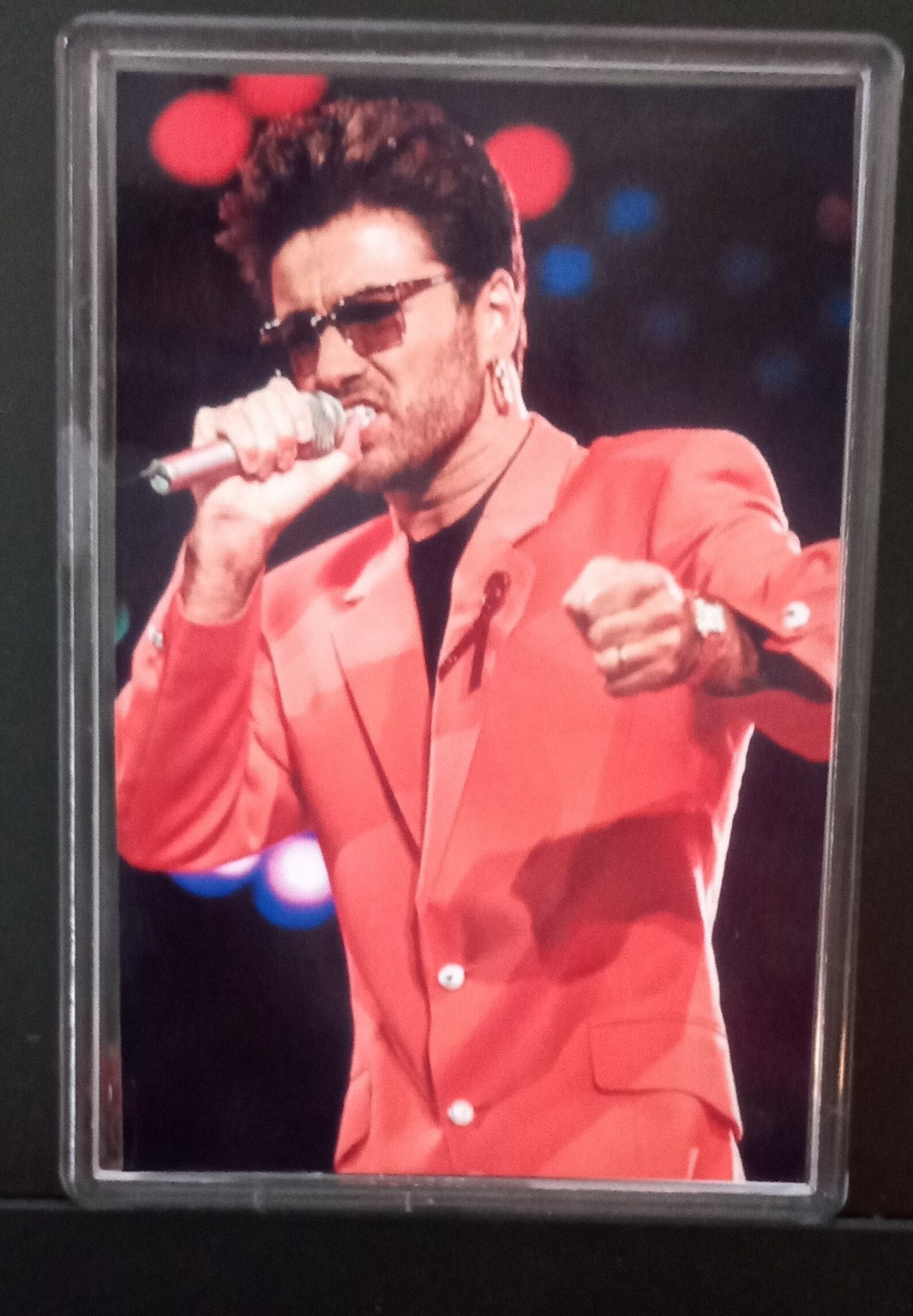 George Michael Extras George Michael Set of 4 Extra Large Fridge Magnets, Freddie Mercury ...