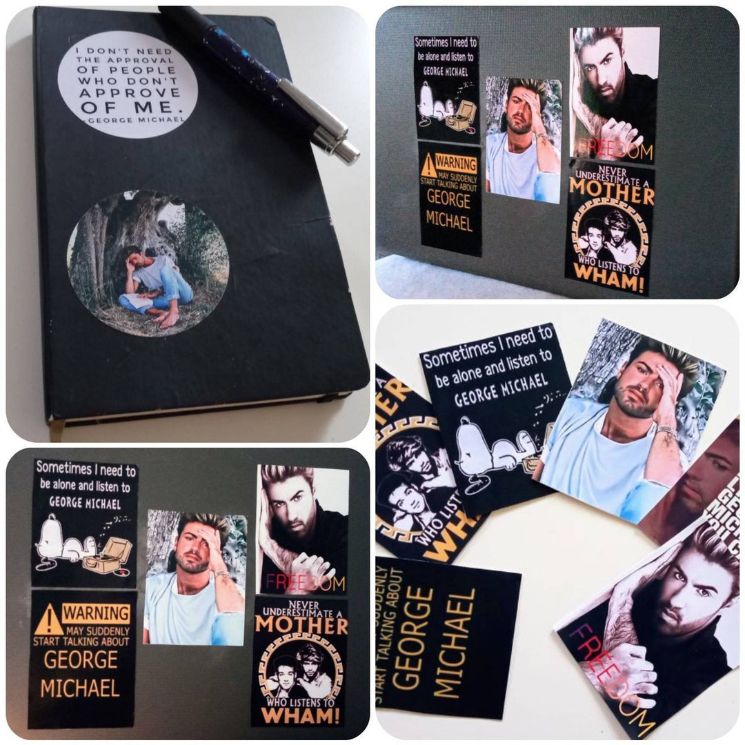 George Michael/wham Stickers, XL, 80s Memorabilia, Fan Gift - Etsy