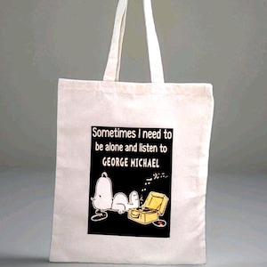 George Michael Tote Bag, George Michael Gifts, George Michael Decor, George Michael Merchandise