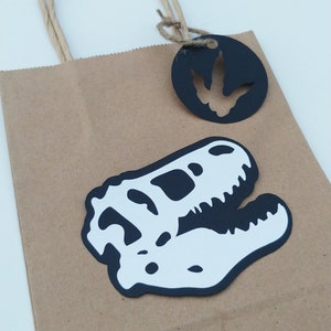 Dinosaur Party Favor Bags- Birthday Treat Bags T-Rex (Sets of 5)