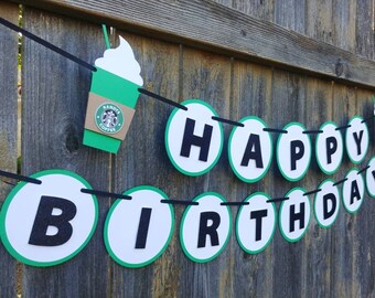 Starbucks Party Decoration Set - Etsy