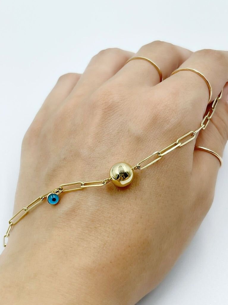 Paperclip Bracelet Gold/14k Gold Paperclip Bracelets/unisex Etsy UK