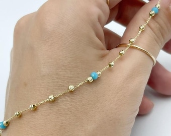 Tiny Bead Gold Stacking Bracelet, Minimalist Layering Bracelets, Dainty Beaded Bracelets, 14k Gold Bracelet, Christmas Gift, Gift for Her