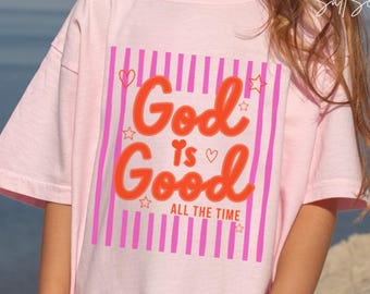 Comfort Colors Christian Shirt, Teen Youth Faithshirt, Religious Apparel, Kids Faith, God is Good