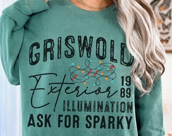 Comfort Colors Griswold Christmas Sweatshirt, Christmas Sweater, Christmas Crewneck, Holiday Sweatshirt, Christian Shirt