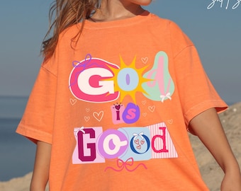 God is Good Kids Christian Shirt, Youth Bible Verse Shirts. Girls Faith Religious Tee