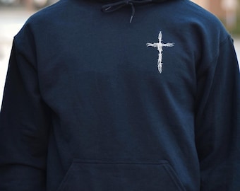 Christian Hoodie, Faith Cross Hoodie, Jesus Faithshirt, Religious Clothes Sweatshirt