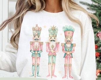 Christmas PNG, Nostalgic Pink Nutcracker PNG, Pink Holiday PNG, Xmas Digital Design, Christmas Shirt Design, Coquette, Digital Download File
