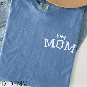 Comfort Colors Boy Mom Shirt, Mom of Boys Shirt, Cute Mom Life Tee, Mother's Day Gift, Mama of Boys Shirt, Boy Mom Graphic Shirt for Women