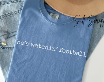 Womens Football Shirt, Football Season Shirt, Comfort Colors Football Shirt, Football Tee, Game Day Shirt, Wife Football Shirt