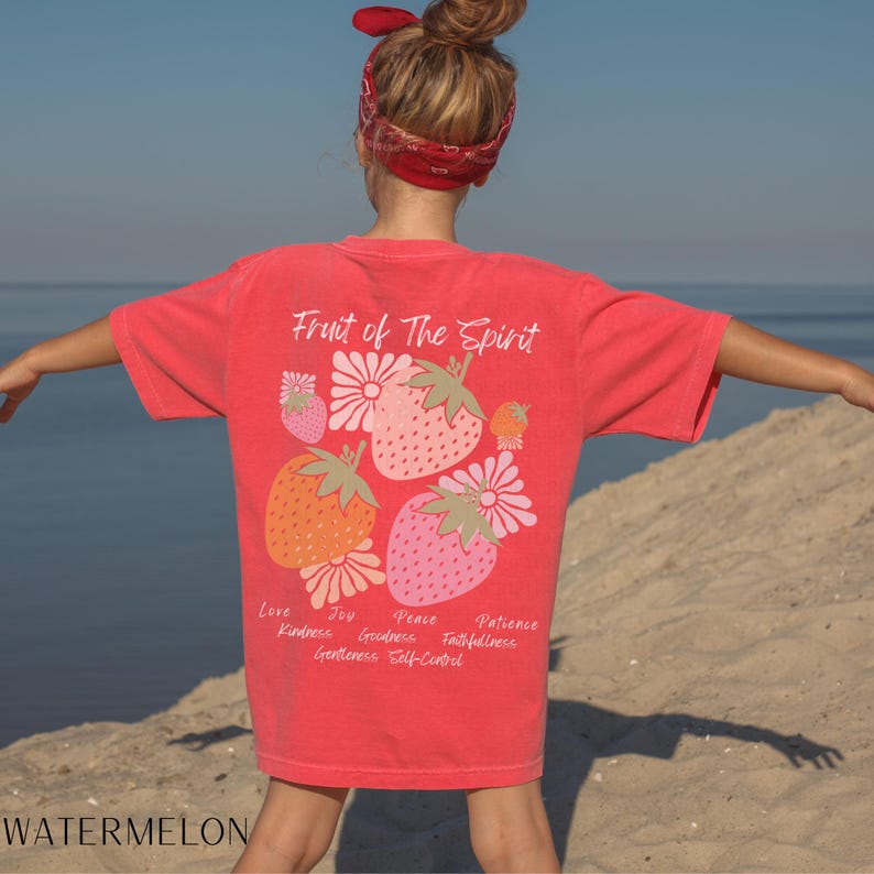 Comfort Colors Kids Christian Shirts, Biblical Tee, Bible Verse Tee, Jesus Shirt, Religious Kids Faith Tee, Christian Shirt, Fruit of Spirit