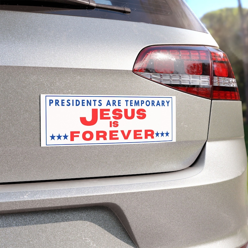 CafePress Catholic Bumper Sticker – 10x3 Inch Vinyl Car Decal, Weather-Resistant, Blue Design - View #8
