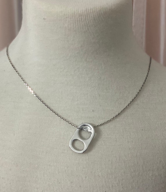 Soda Tab Necklace, Soda Tab Jewelry, Pull Tab Pendant, Can Tab Necklace,  Gold Beaded Chain Necklace for Women, Soda Pop Top Charm - Etsy Canada | Soda  tabs, Beaded chain, Womens necklaces