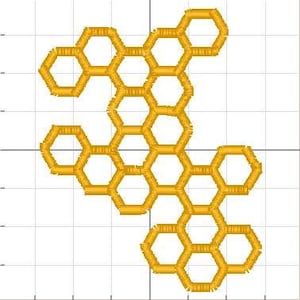 Honeycomb Embroidery DIGITAL Download