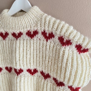 HEART SWEATER Knitting pattern Norwegian vintage knitting pattern translated to English digital pattern pdf image 3