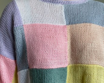 LILY SWEATER - English Knitting Pattern - Digital Pattern