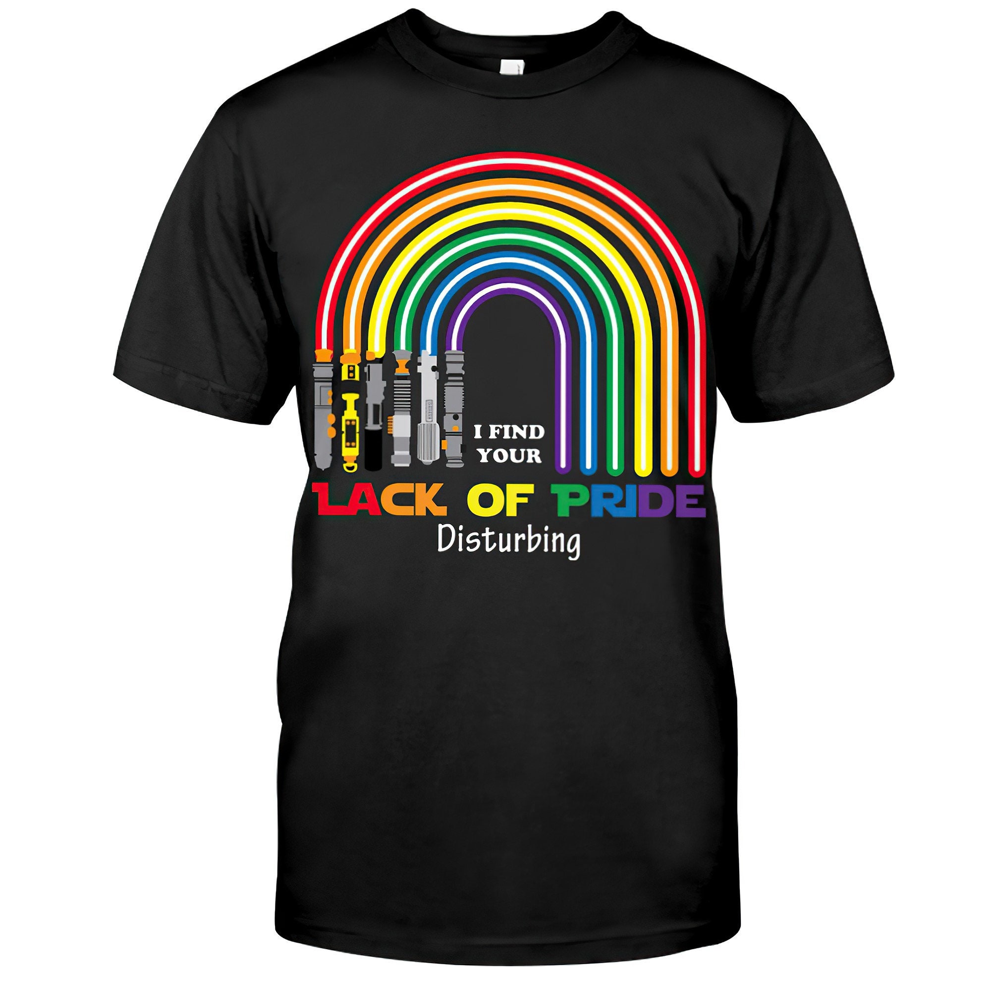 Rainbow I Find Your Lack Of Pride Disturbing Shirt Gift For | Etsy