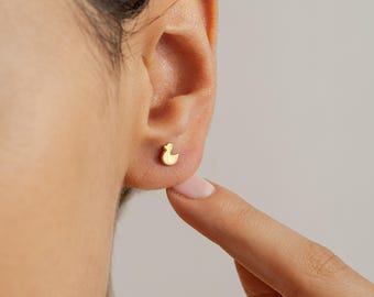 Sterlingzilveren oorknopjes eend, cadeau vogelliefhebber