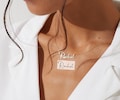 Actual Handwriting Necklace, Custom Name Necklace, Signature Necklace, Personalized Name Necklace, Christmas Gift for Her, Mother's Day Gift