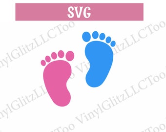 Download Gender Reveal Foot Etsy