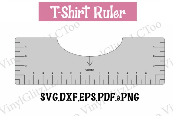 Kids T-shirt Alignment Ruler SVG T-shirt Ruler Guide Printable