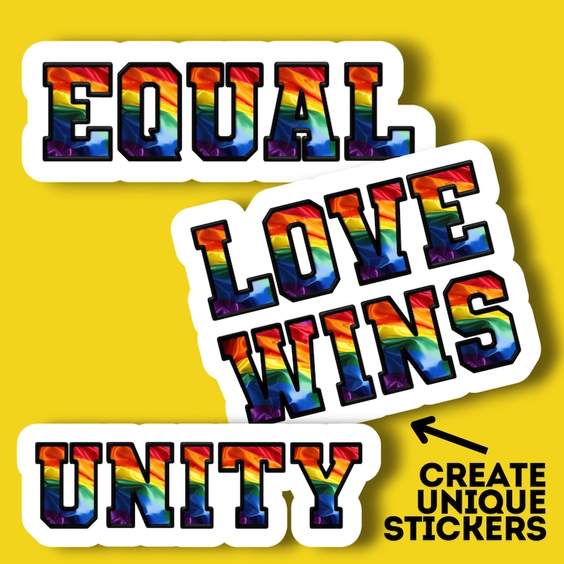 Pride Flag Alphabet Clipart PNG | Abc LGBTQ Rainbow Letters & Numbers ...