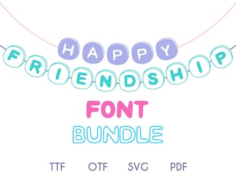 Friendship Bracelet Font, Era Bracelet Font, Modern Font, SVG Alphabet, Letter Beads, Friendship Bracelet, Modern Font, Friendship Font