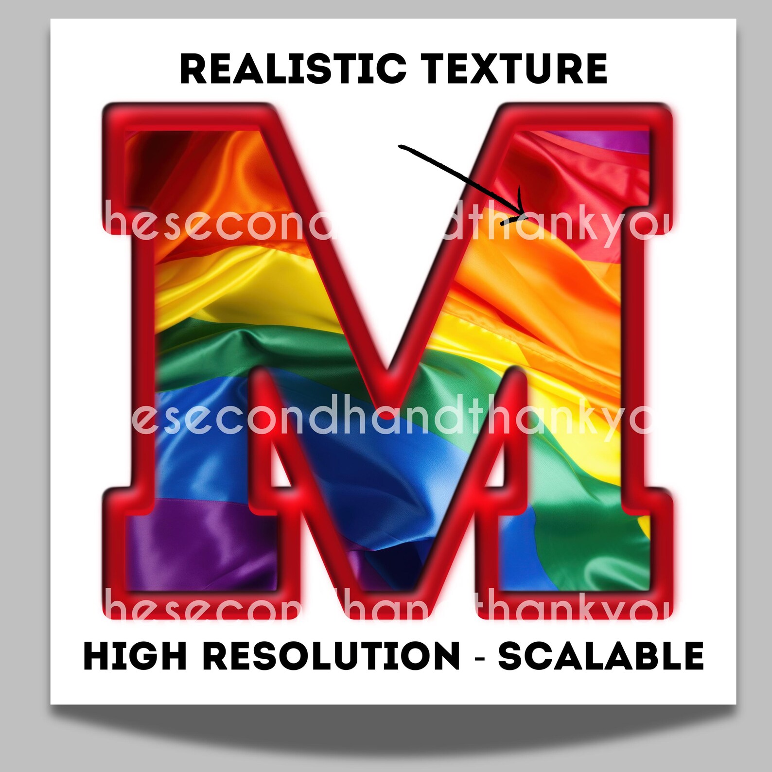 Pride Flag Alphabet Clipart | LGBTQ Rainbow Letters & Numbers PNG ...
