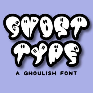 Fonte fantasma, fonte de Halloween, fontes para Cricut, alfabeto fantasma assustador, letras de Halloween em sala de aula, fonte assustadora, fonte Canva manuscrita