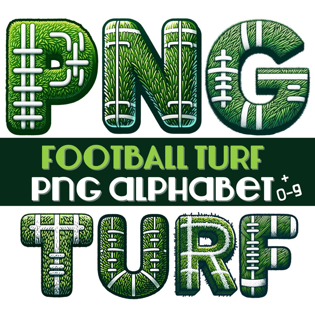 Football PNG, Doodle Letters, Doodle Font, Grass Letters, Alphabet PNG ...