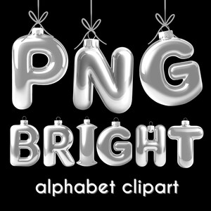 Fonte de clipart do alfabeto de férias prateado | Carta colorida brilhante brilhante do feriado | Letras de Doodle de Natal prateadas | Cartão de Natal brilhante Alfa