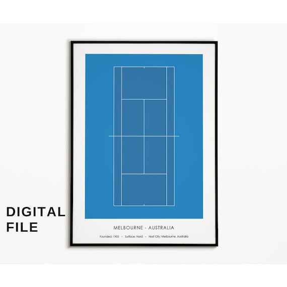 Póster de la cancha de tenis del Abierto de Australia: Arte