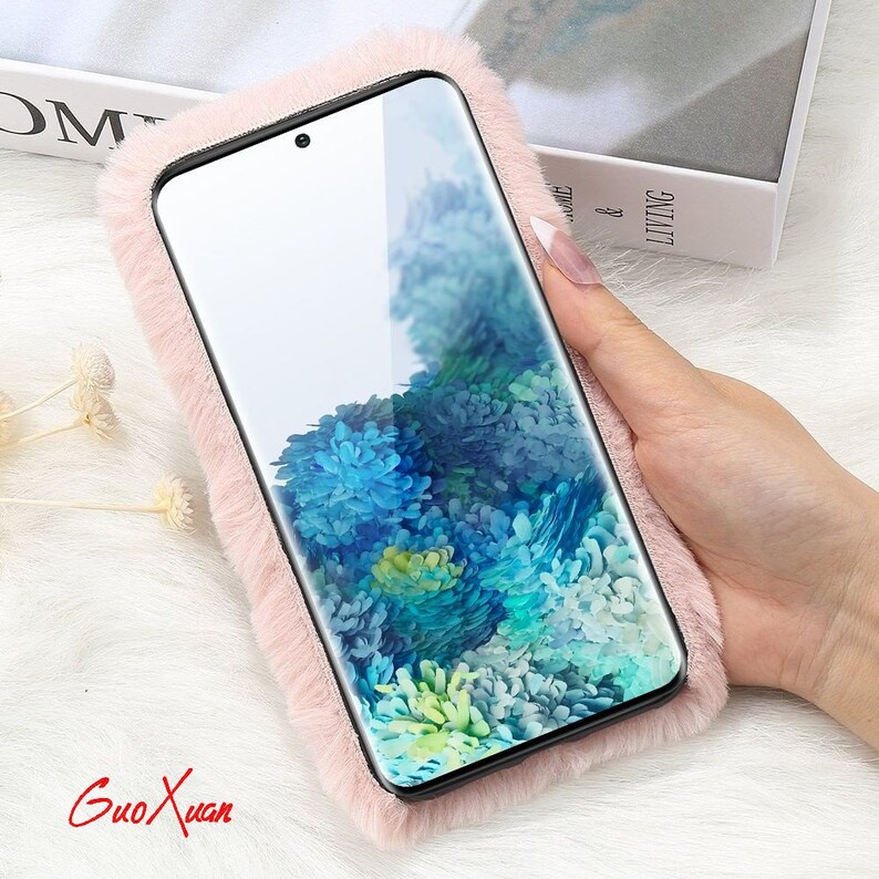 Luxury Fur Bling Diamond Phone Case for Samsung Galaxy S20 Ultra 5G S9 S8 Plus S10 Lite S10e Note 10 20 Soft Silicone Cover