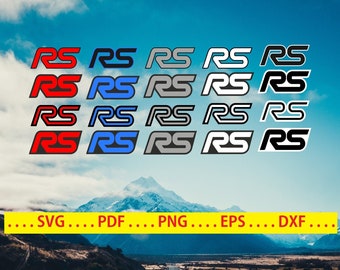 FORD RS Logo digital files - .svg .dxf .png .eps & .pdf formats for decals, cars, vans, general branding, websites, mugs etc