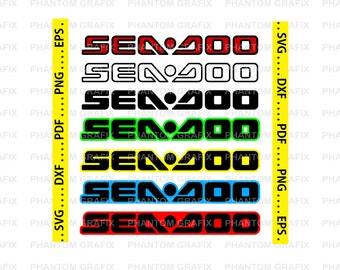Logotipos SEADOO SVG con diseños exclusivos más formatos .dxf .png .eps y .pdf para calcomanías, automóviles, camionetas, marcas generales, sitios web, tazas, etc.