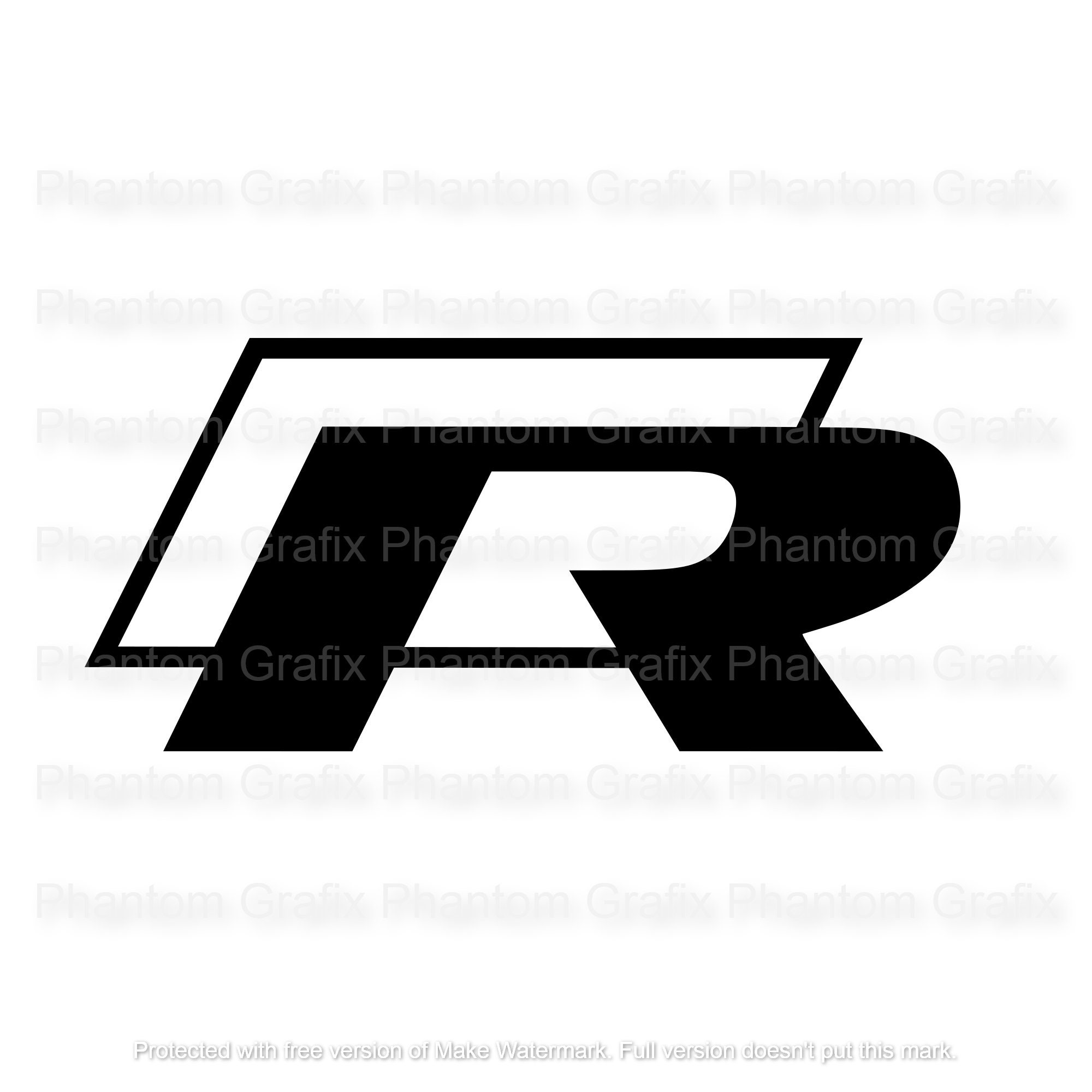 VW R Logo Bundle 2 .svg .pdf .png & .dxf Digital Vector Files for Vinyl
