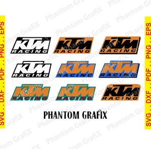 KTM Logo .svg Logos for Motorcycles, Vans, Cars, Mugs, T-Shirts, Bumpers etc. Digital Files