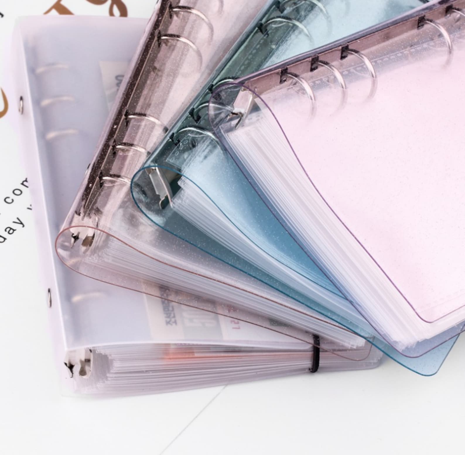 Twinkle A6 Glitter Six Ring Binder A6 Size Glitter PVC Cover Etsy