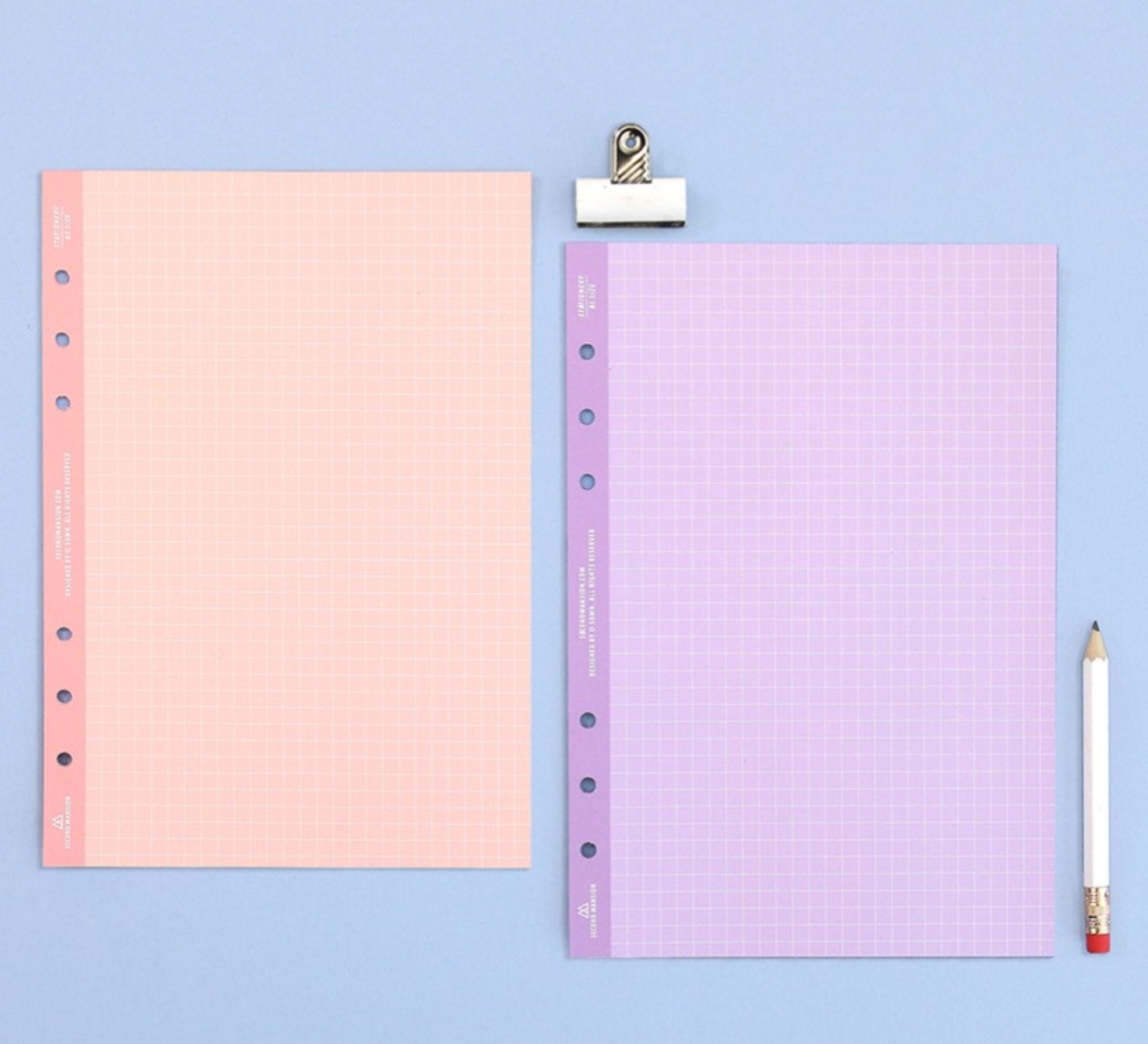 Second Mansion Grid 6-ring Wide A6 notebook Paper Refills