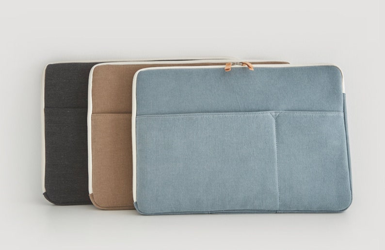 Cotton Laptop Sleeve 15 16 Case Protective Etsy
