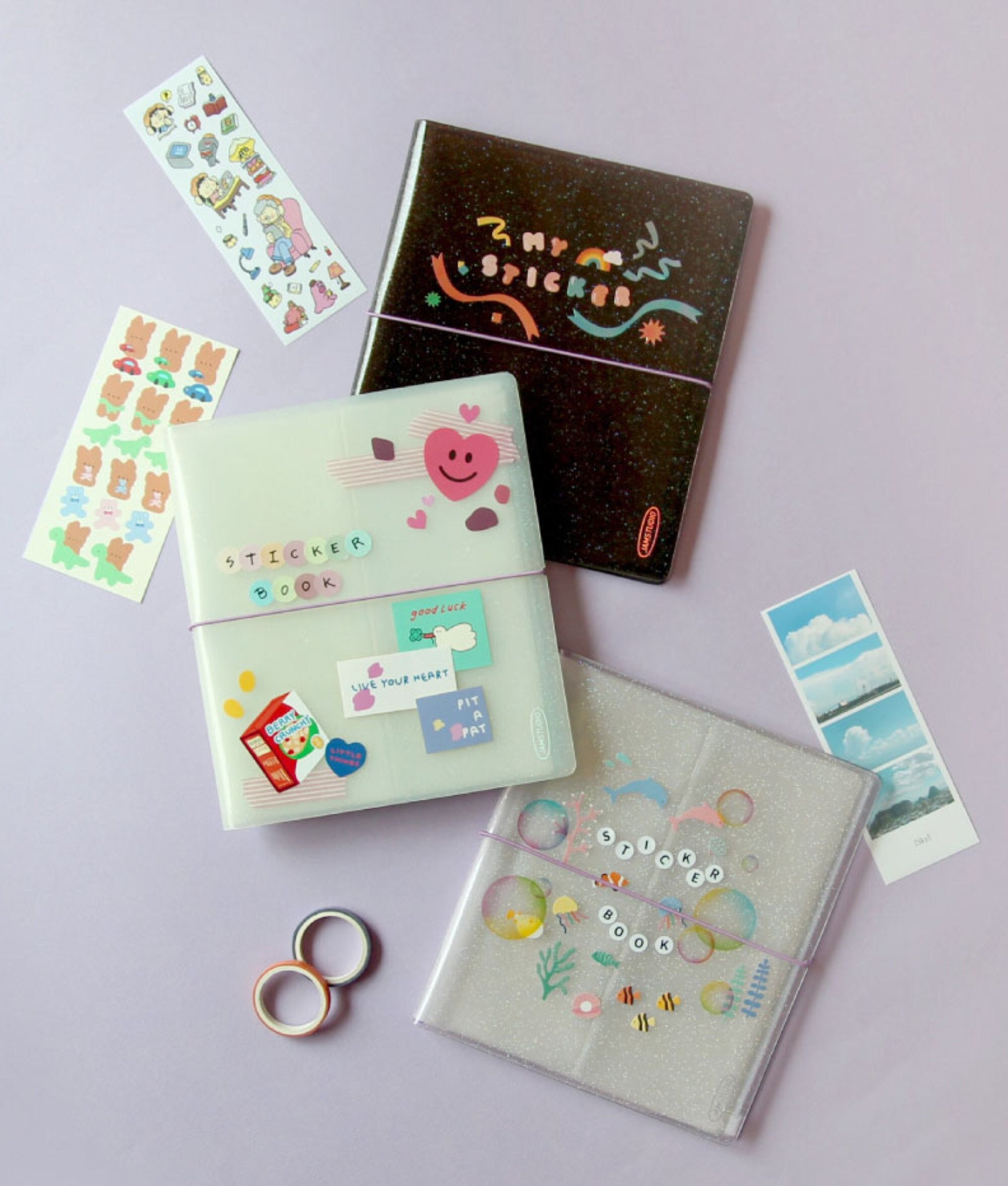 Twinkle Seal Sticker Book 3 Colors Sticker File Sticker Storage / Deco  Stickers Album / Sticker Pockets / Seal Sticker Binder Organizer 