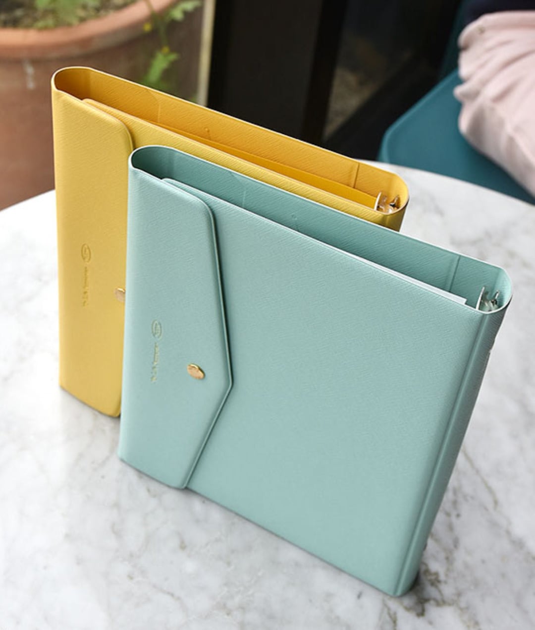 Modern Unique Design A5 Binder Premium 6 Ring Clutch Style Binder A5