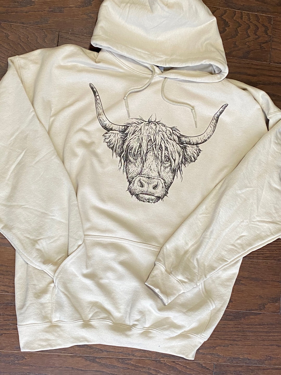 Shaggy Cow Hoodie UNISEX Hoodie Sweatshirt Tee Highlander Cow Etsy