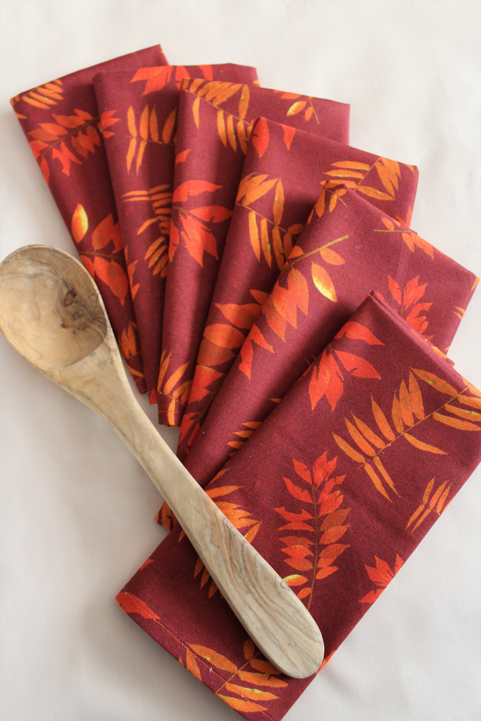 Cloth Napkins Rust Color Washable Napkins Kitchen Dining Etsy